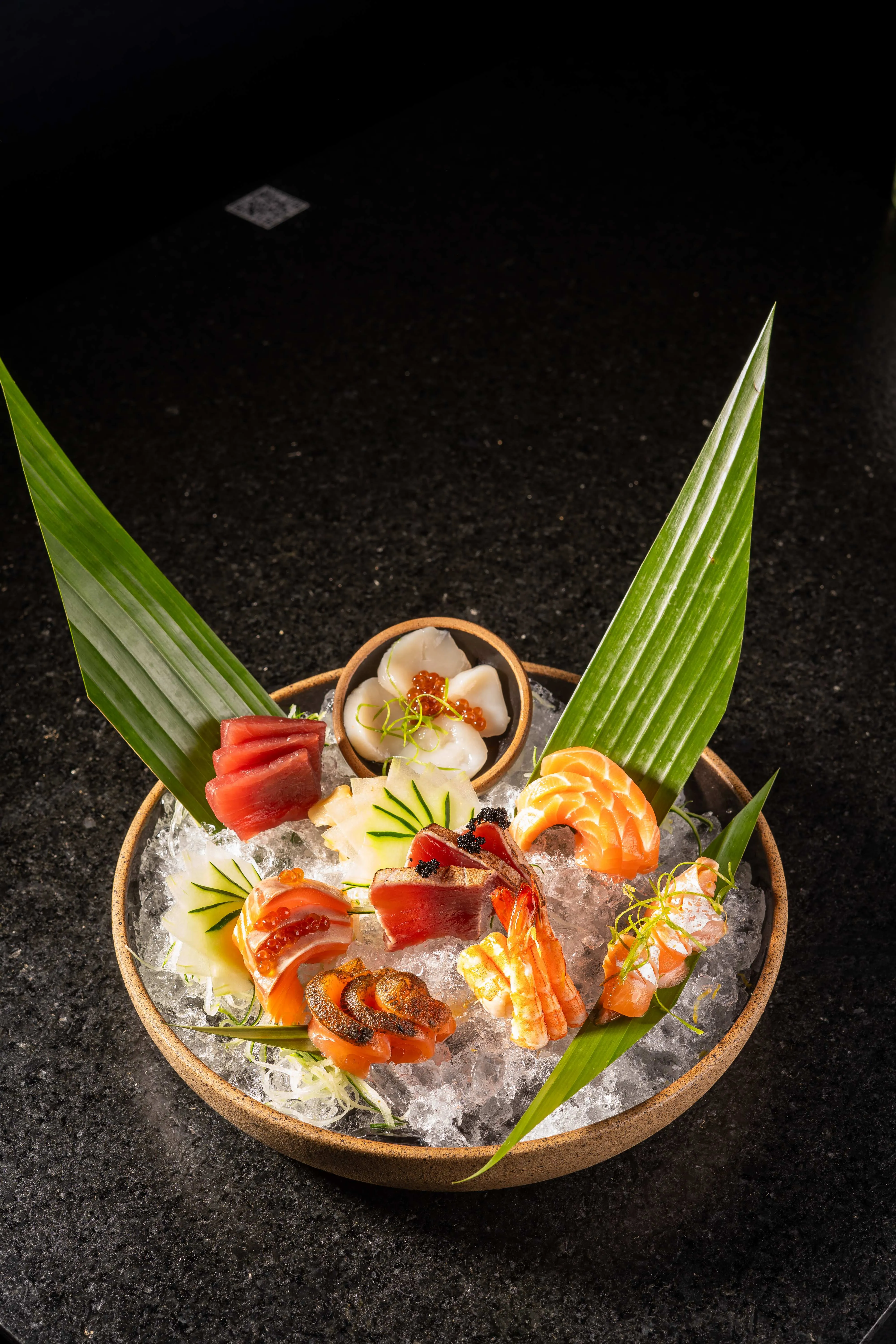 Omakase de sashimi da Nemo — seleção de cortes frescos